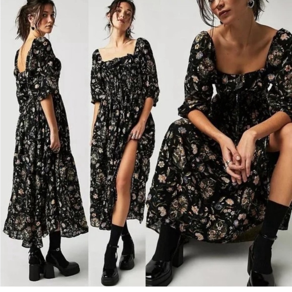Free people Oasis Midi Dress in floral